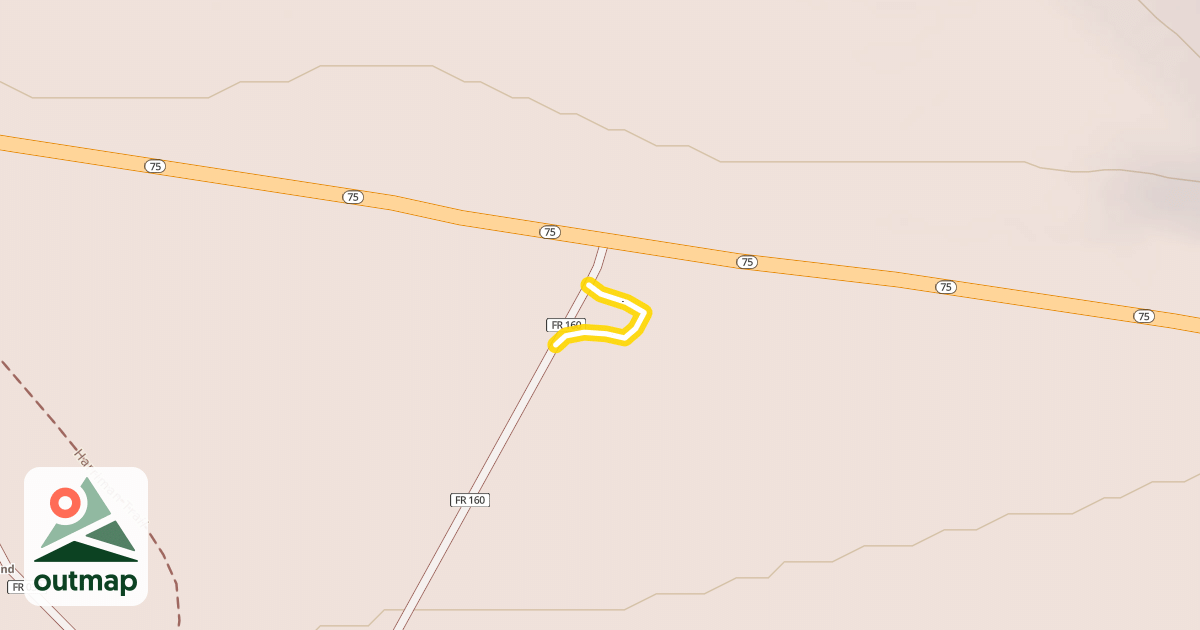Map of Frostbite Flats to Baker Creek