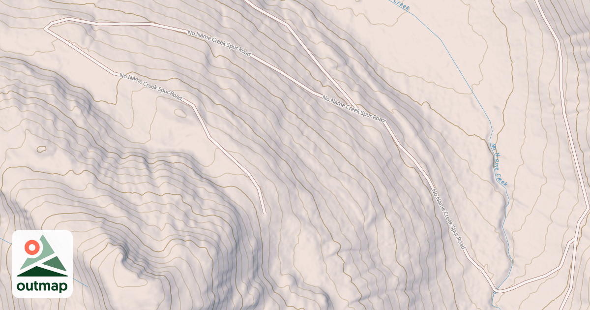 Map of NO NAME CREEK SPUR
