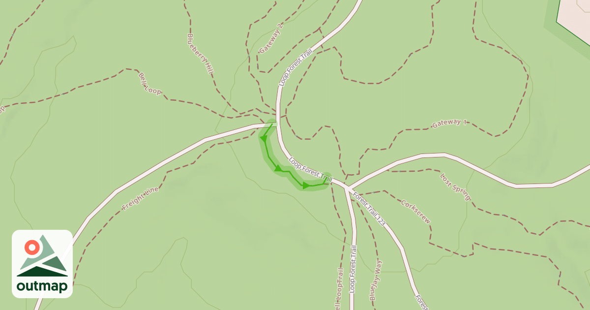 Map of Bell Loop - Pump Track