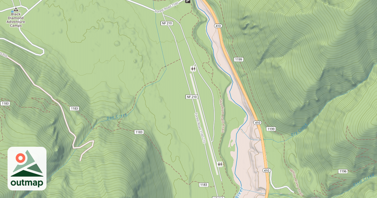 Map of RANGER CREEK AIRSTRIP