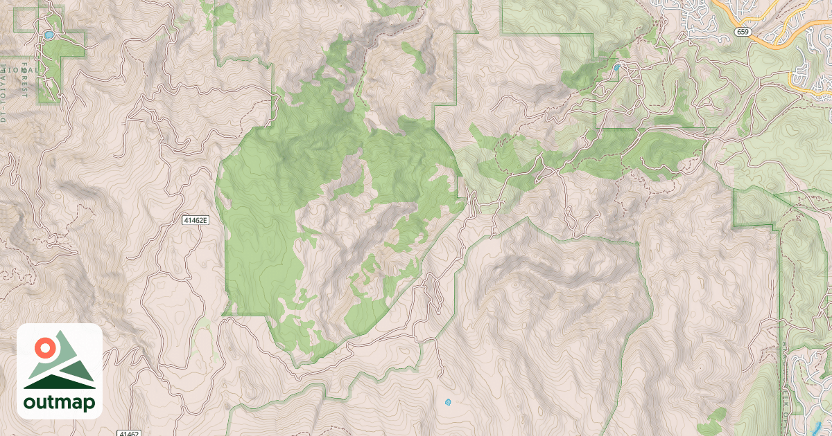 Map of HUNTER LAKE ROAD