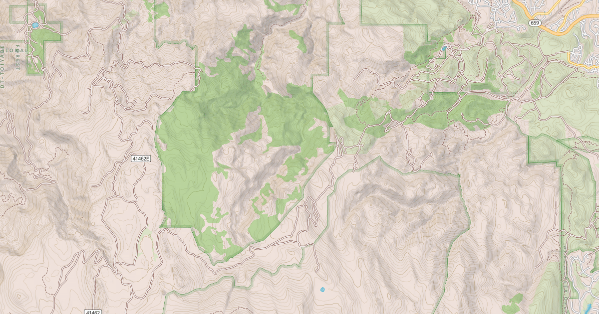 Map preview of HUNTER LAKE ROAD