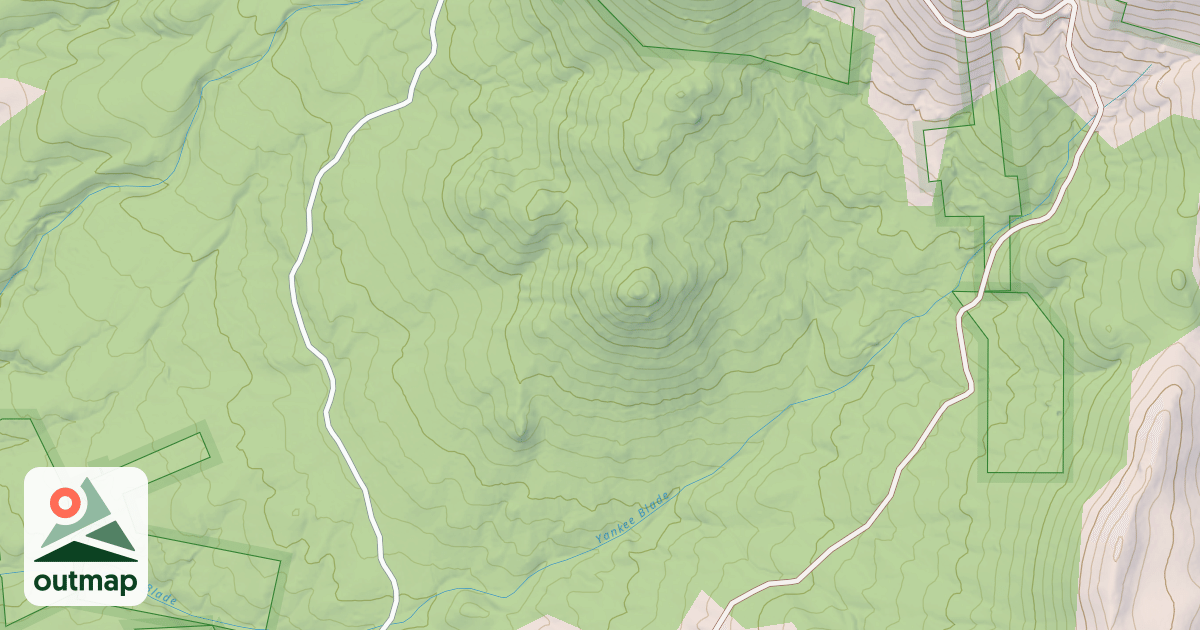 Map of YANKEE BLADE CANYON