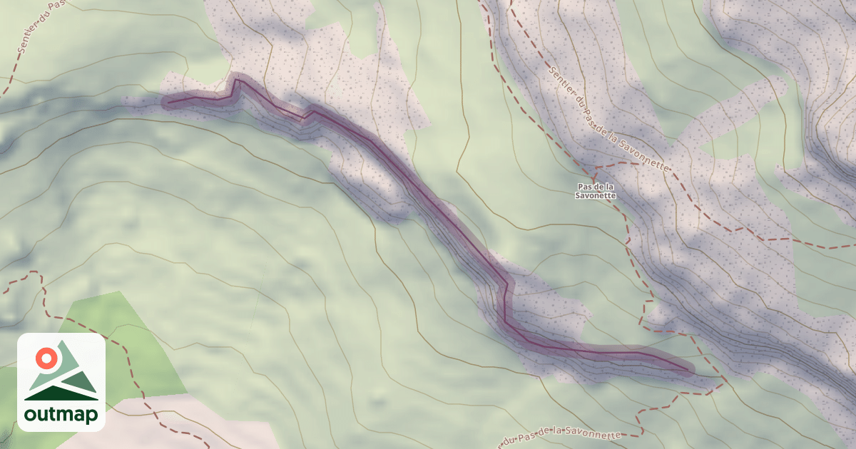 Map of Climbing Crag