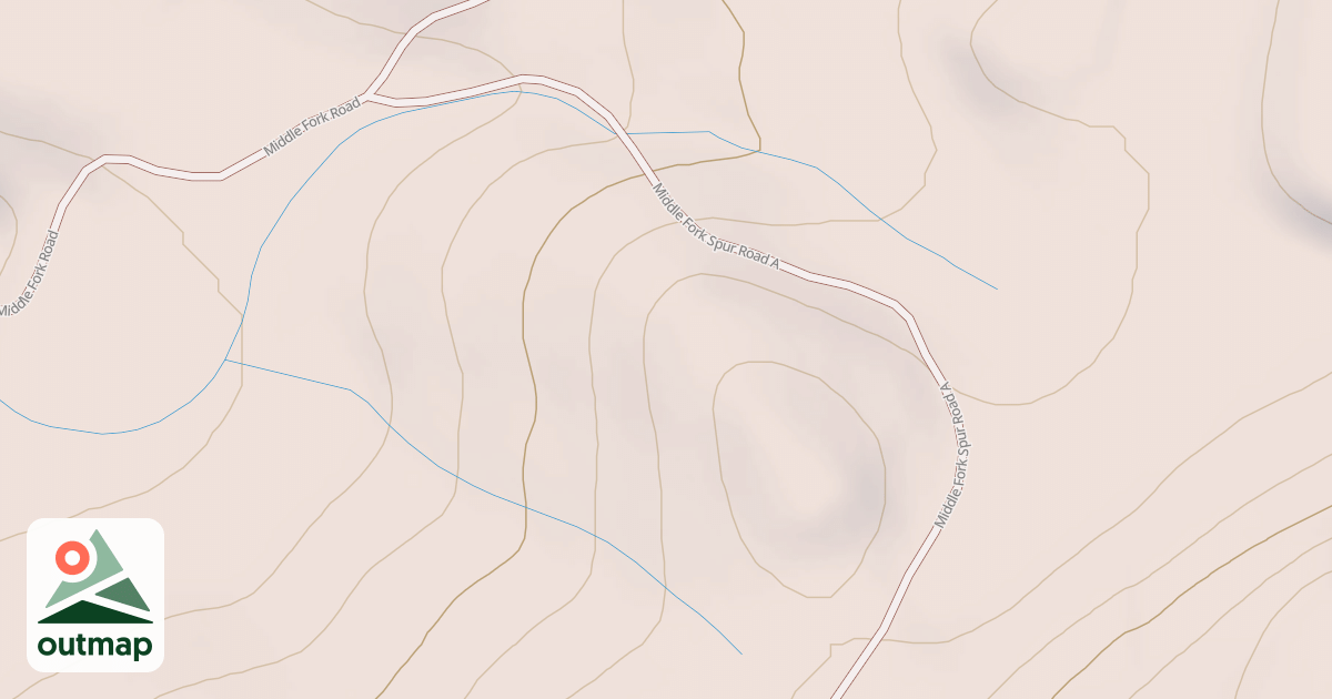 Map of MILDLE FORK SPUR A