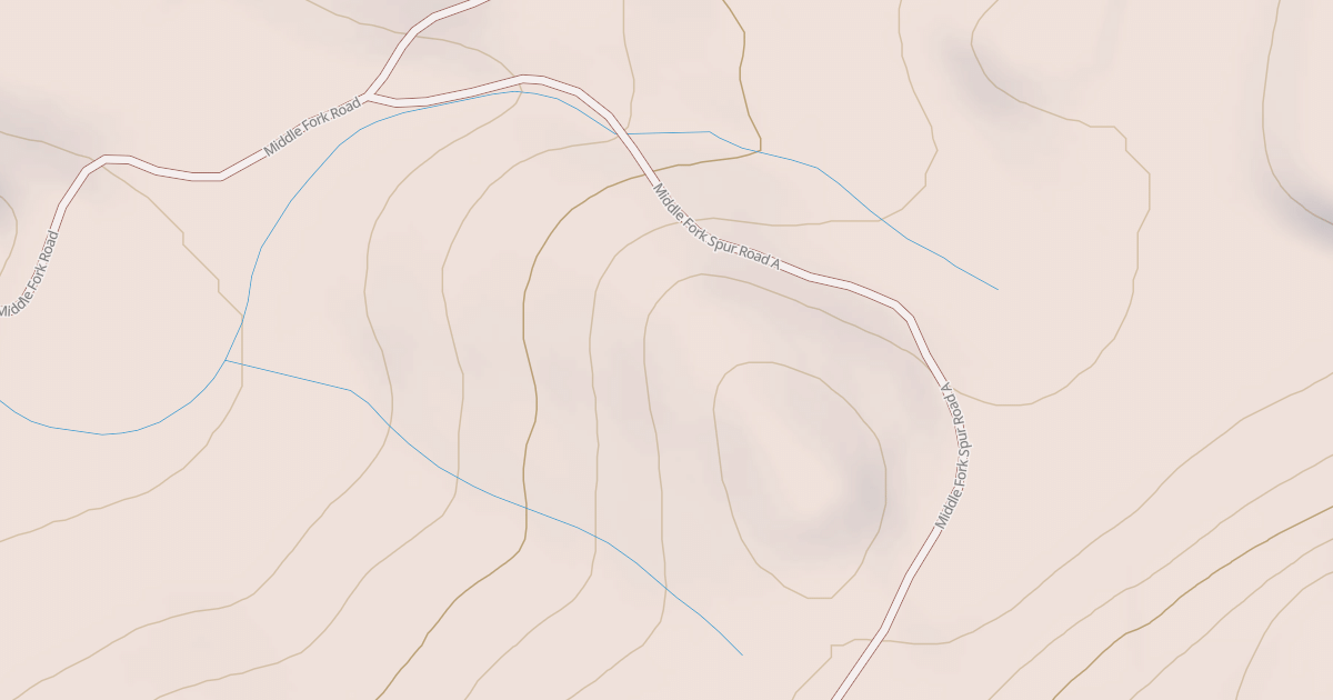 Map preview of MILDLE FORK SPUR A
