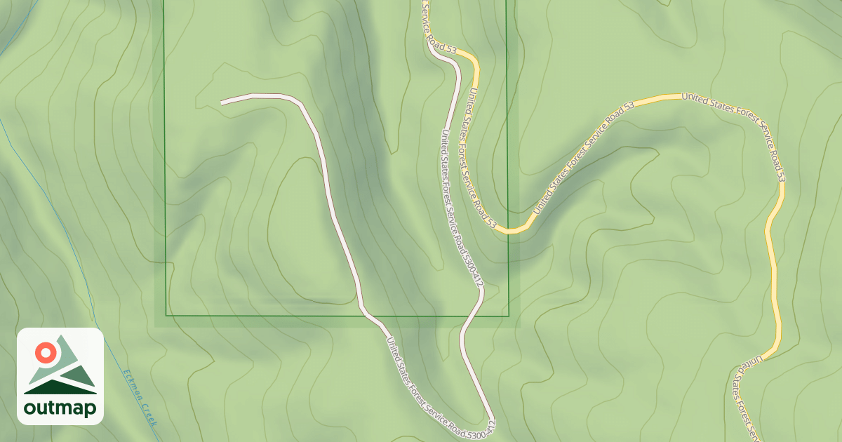 Map of USFS Motor Vehicle Use Map Roads {4CDCB229-7F56-4758-B8FB-45847BB13636}