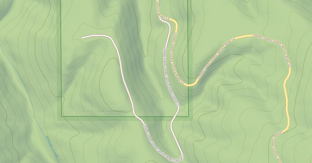 Map preview of USFS Motor Vehicle Use Map Roads {4CDCB229-7F56-4758-B8FB-45847BB13636}