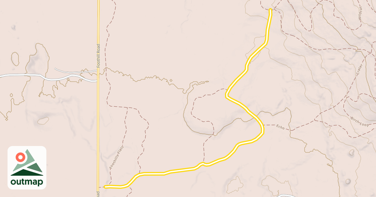 Map of Peters Ridge Run