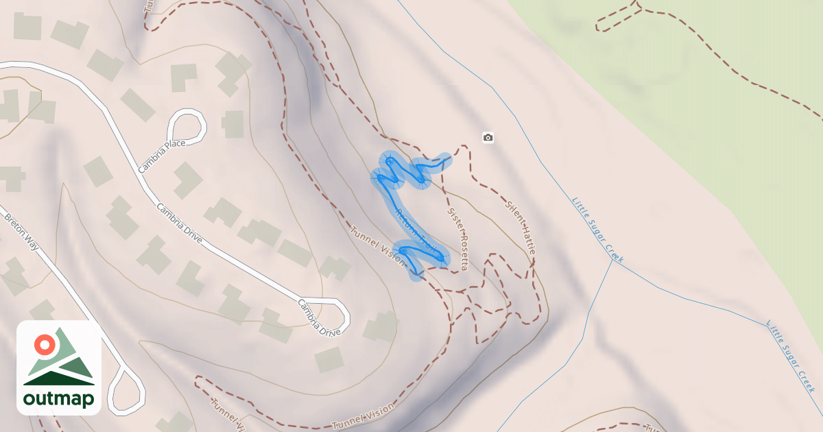 Map of Caldwell Climb