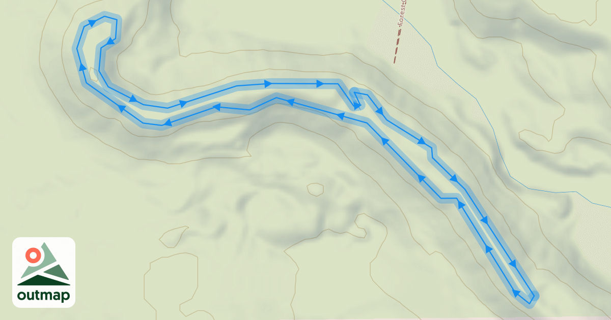 Map of Scenic Ridge Loop