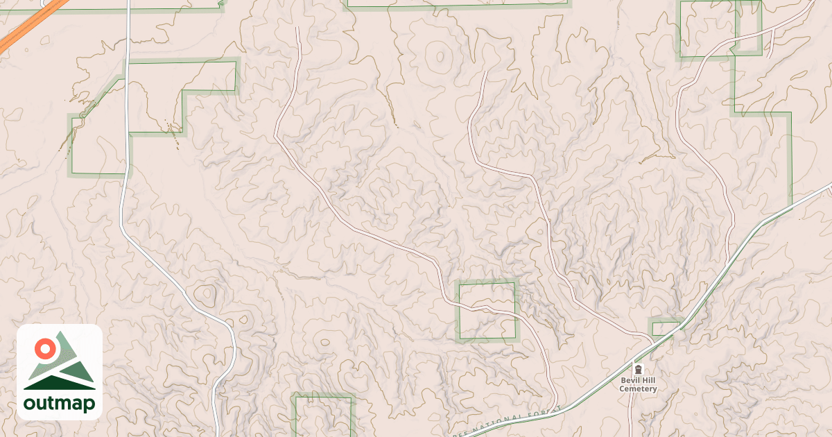 Map of DUSTY DENDY ROAD