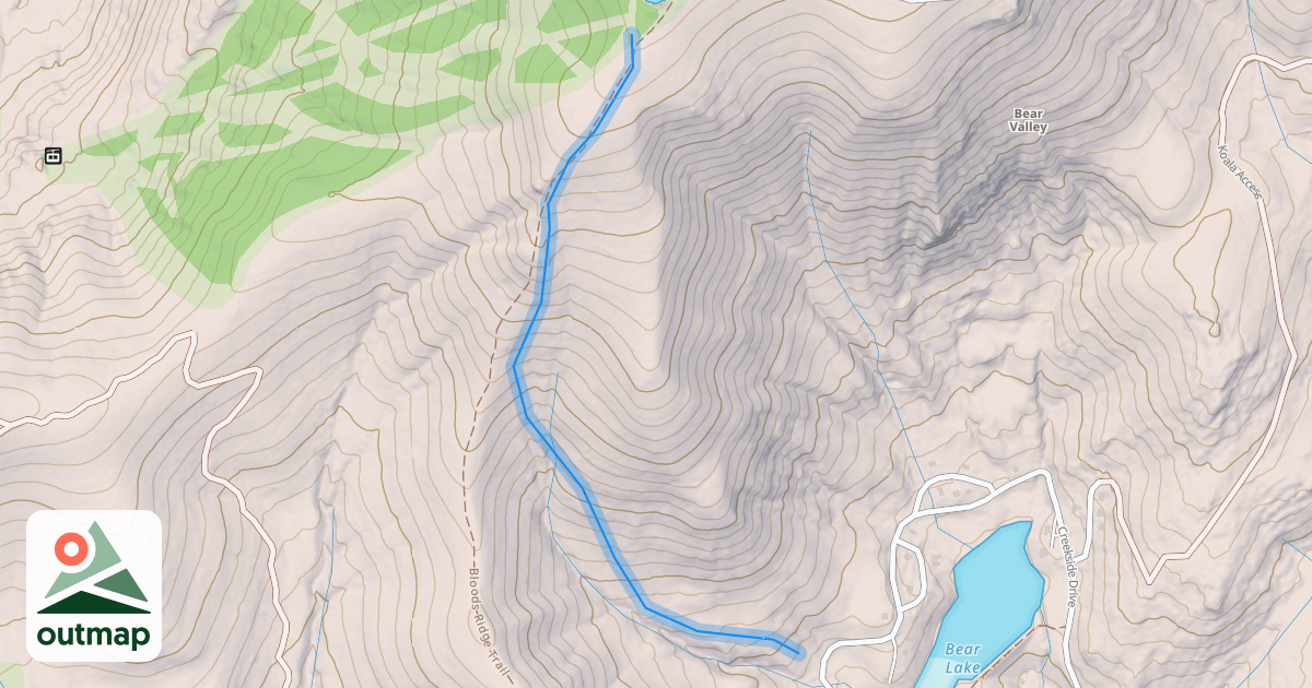 Map of Lunch Run