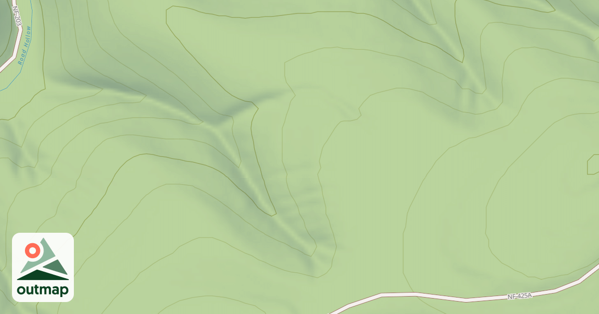 Map of BEE SPRING RIDGE