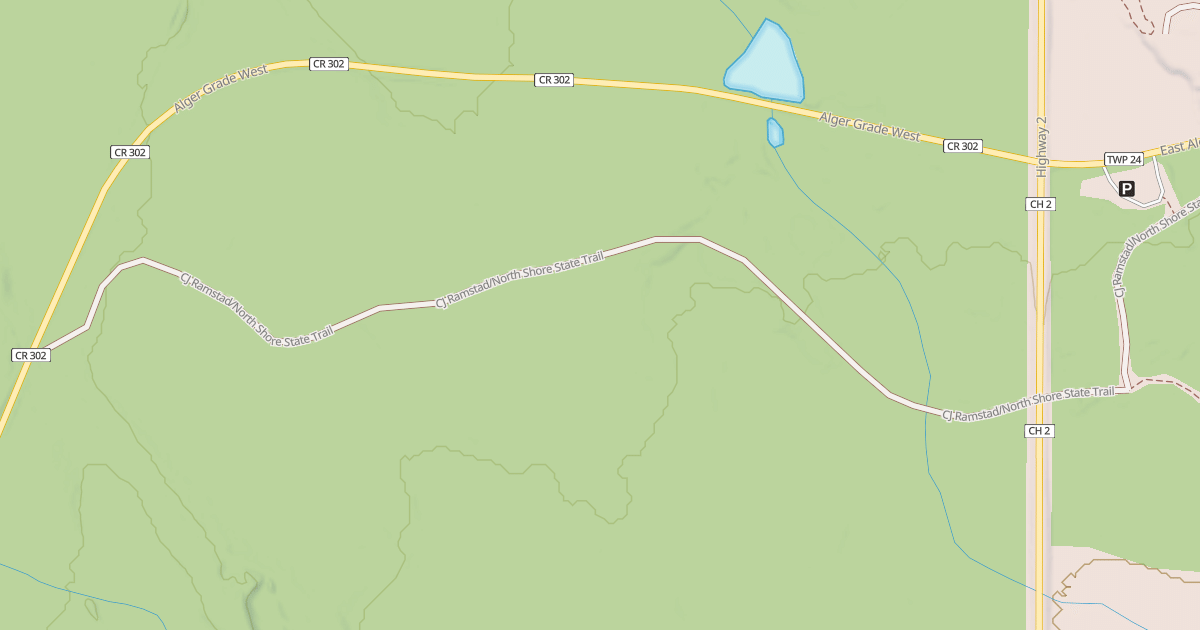 Map preview of North Shore State Trail