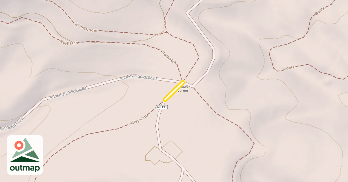 Map of Forest Road 8010-130