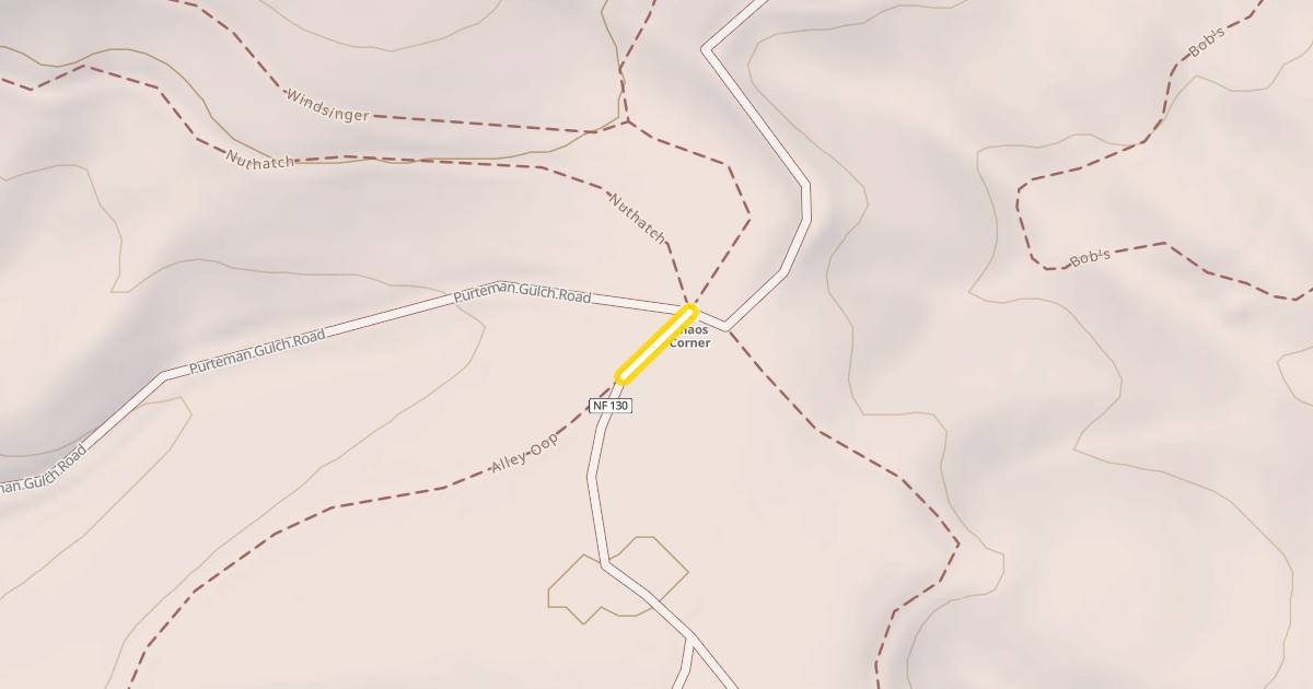 Map preview of Forest Road 8010-130