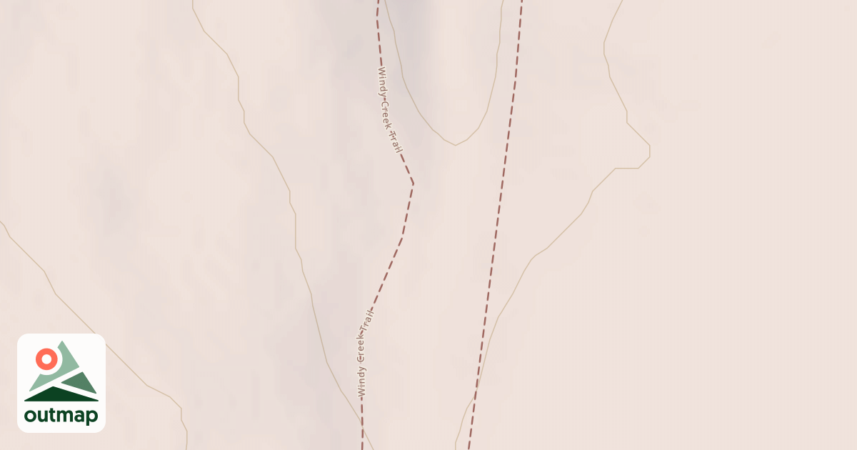 Map of Windy Creek Subsistence Ohv Trail