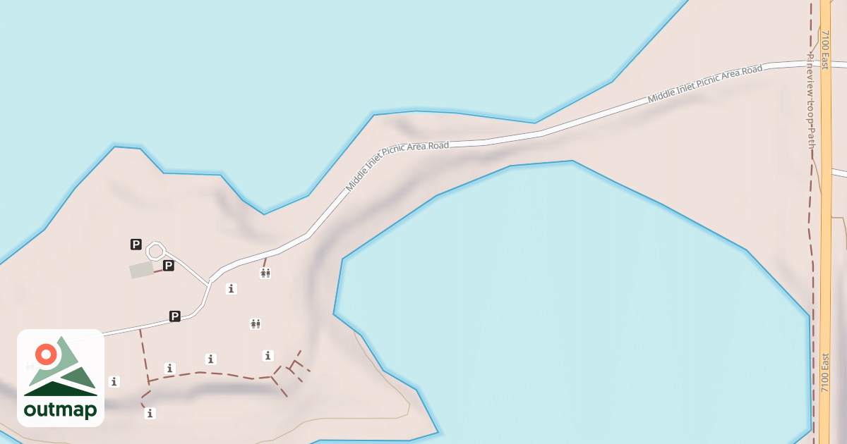 Map of MIDDLE INLET PICNIC AREA