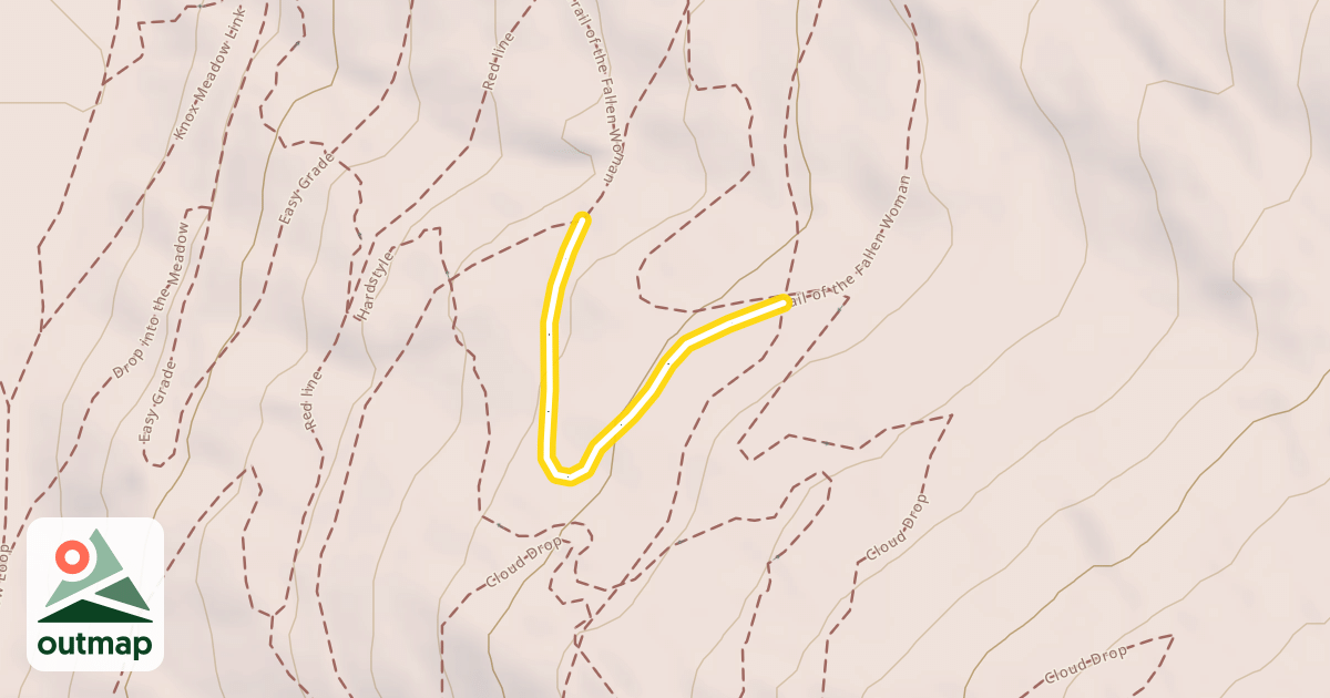 Map of Trail of the Fallen Woman