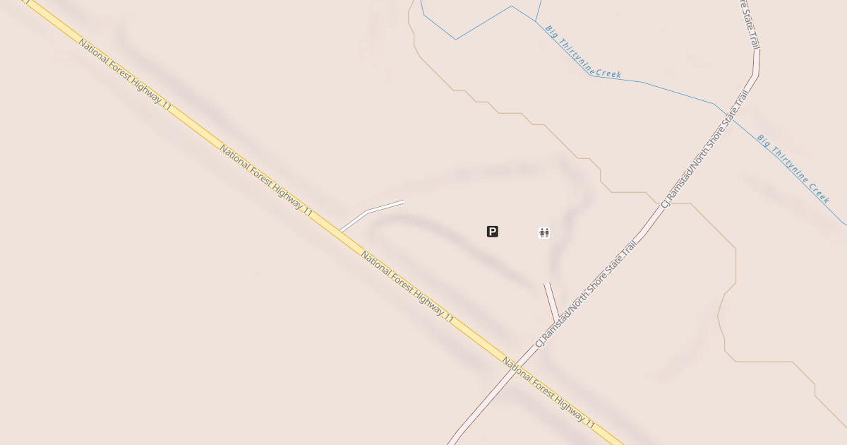Map preview of NORTHSHORE SNOWMOBILE PARKING