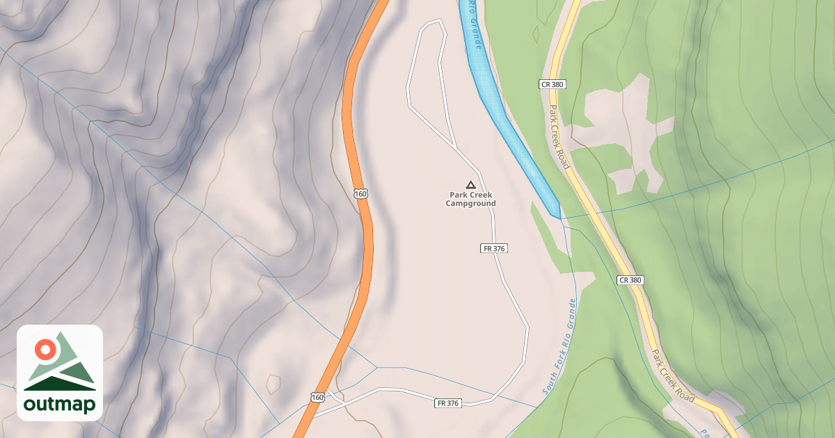 Map of PARK CR CG