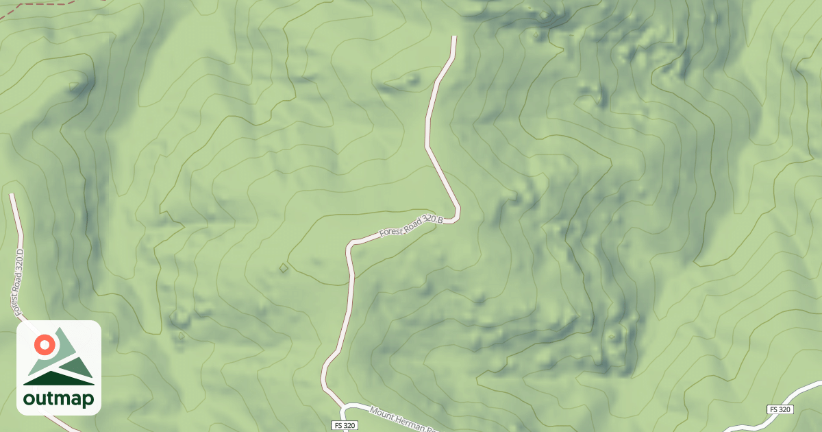 Map of HERMAN SPUR 2 NORTH