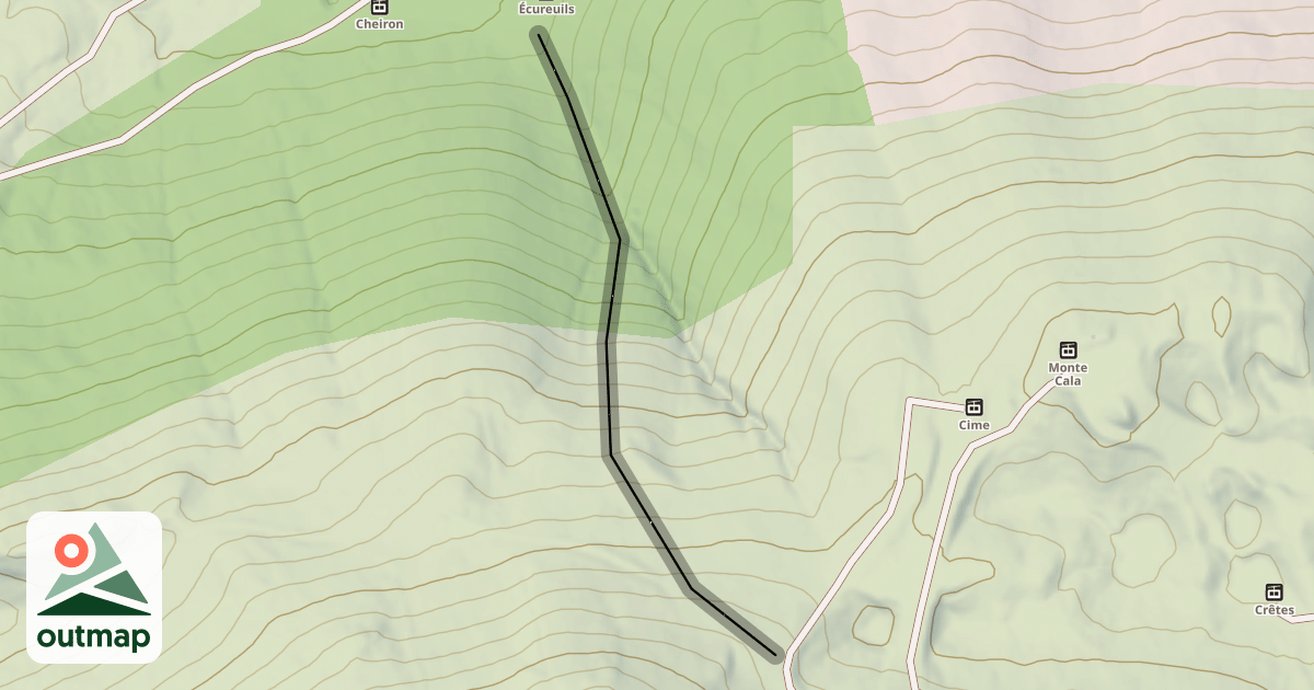 Map of Le Vallon