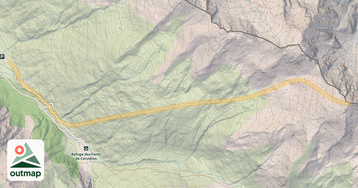 Map of Cime de Clausis — Le Bourgea
