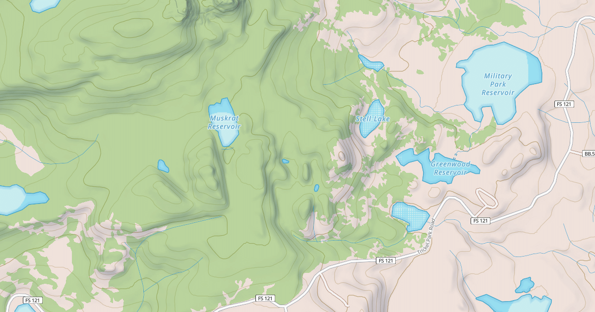 Map preview of Military Park Snowmobile