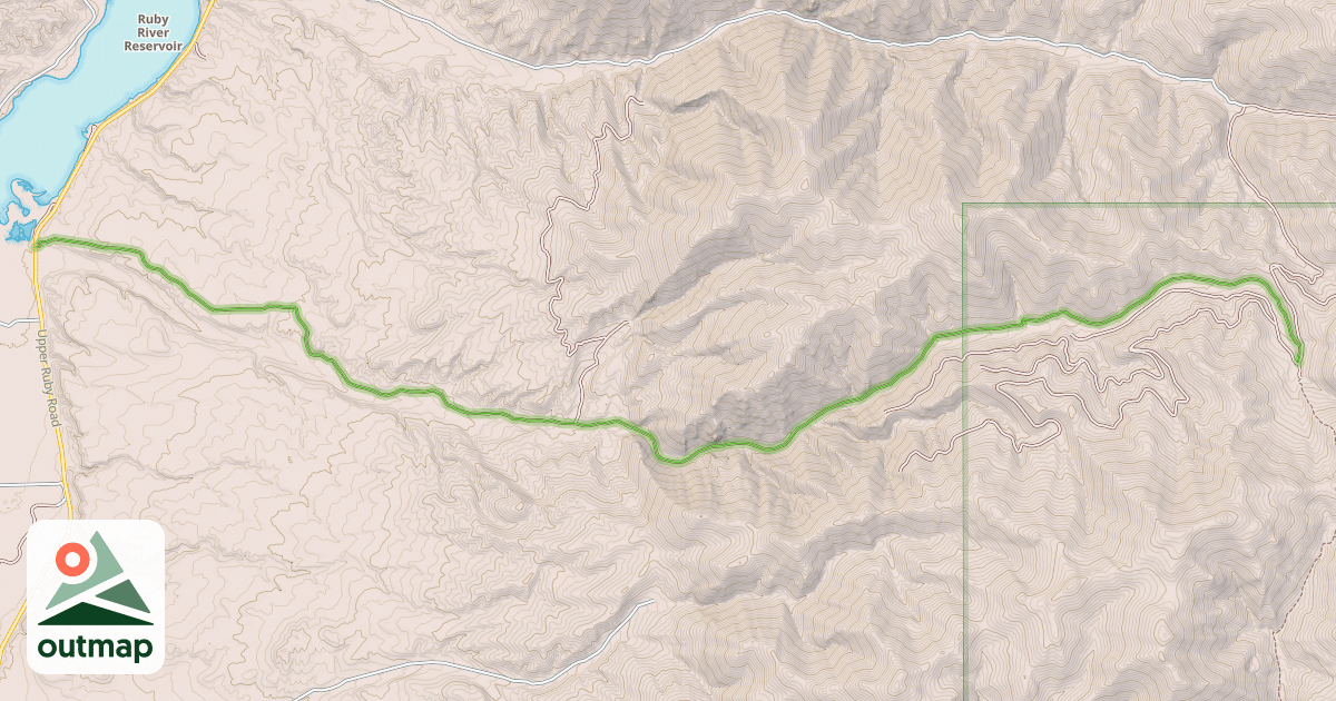 Map of Idaho Creek Road
