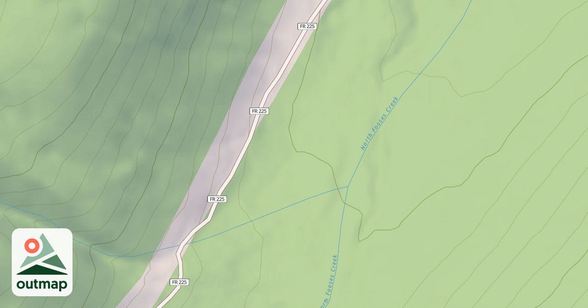 Map of FOOSES CREEK SPUR E