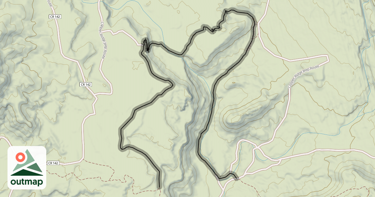 Map of Sovereign  Trail (Upper)