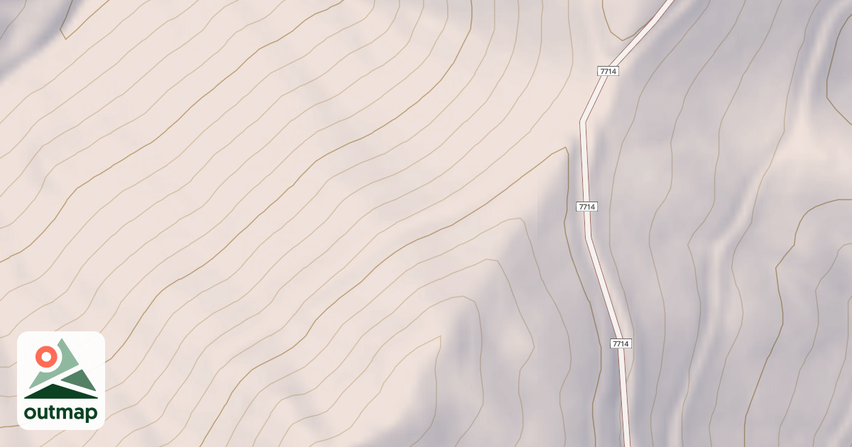 Map of RIVULET RIDGE