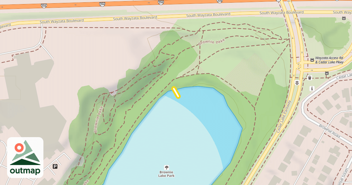 Map of Brownie Lake Trail