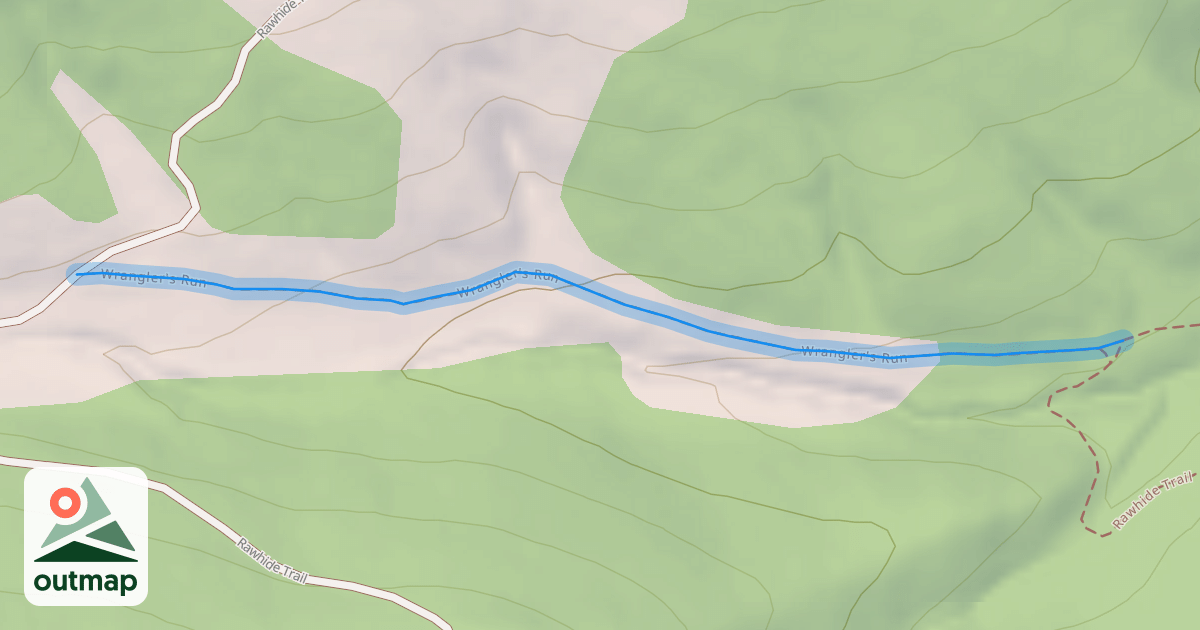 Map of Wrangler's Run