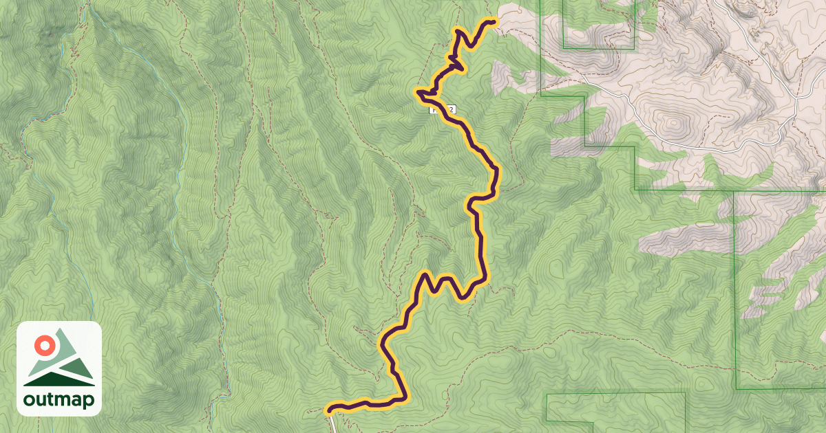 Map of Indian Creek Trail