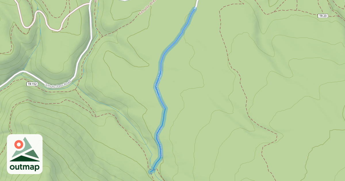 Map of Schultz Loop Trail