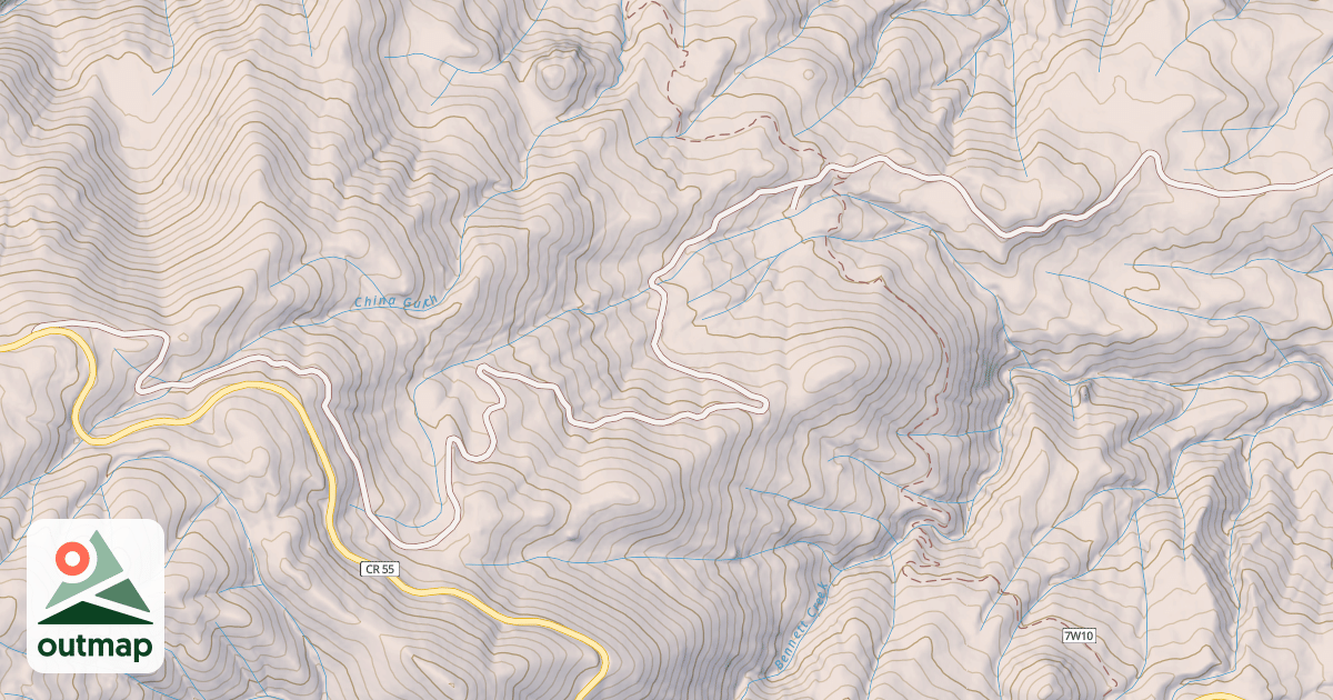 Map of MUD FLAT