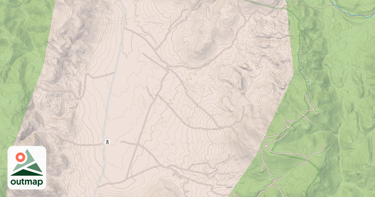 Map of COW CANYON