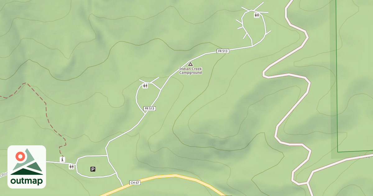 Map of INDIAN CREEK CG