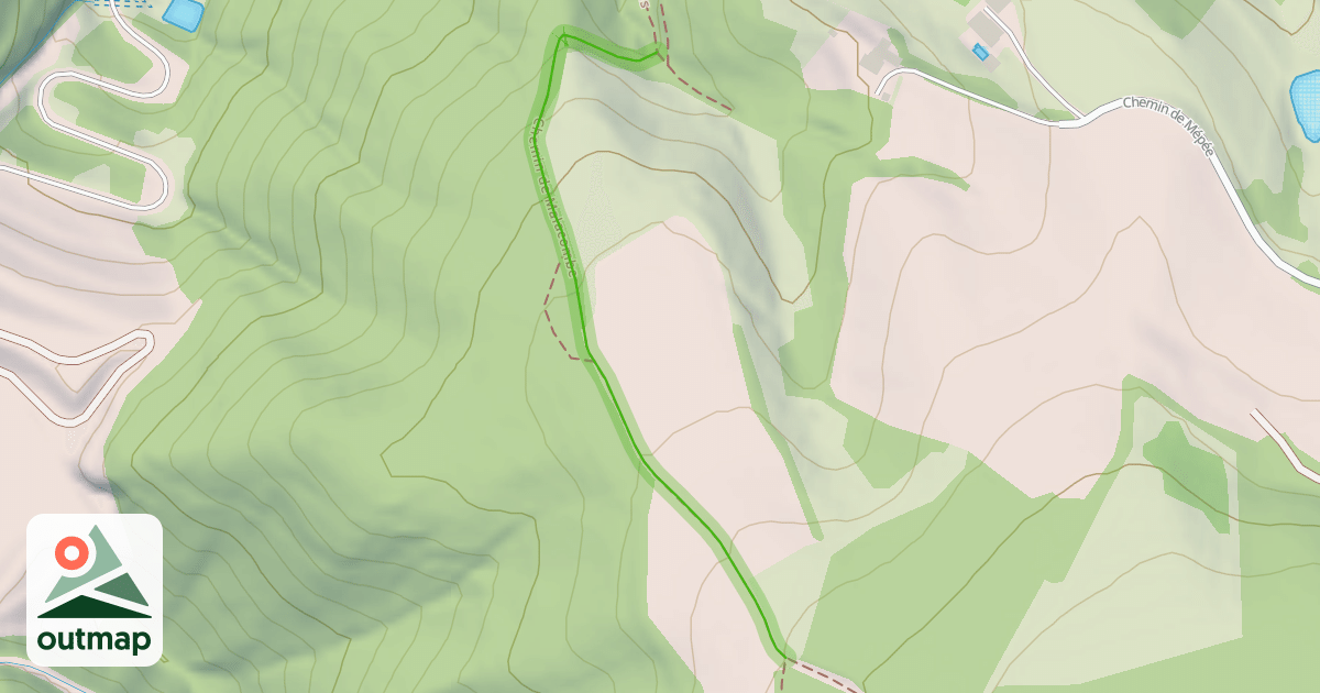 Map of Chemin de Malacombe