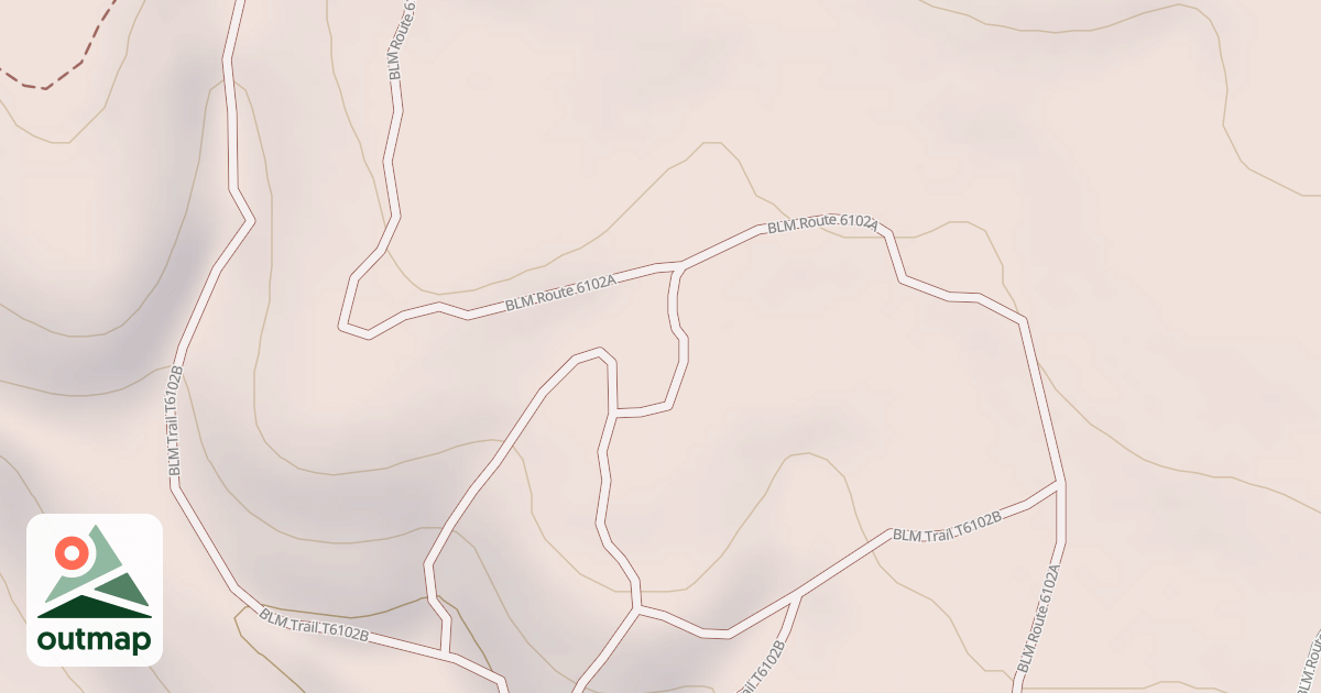 Map of BLM National GTLF Public Motorized Roads 2ae99b1c-da49-40bc-a968-20367cef8721