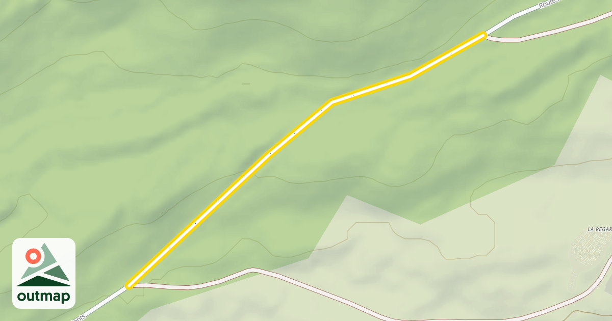 Map of Route Forestière des Forêts Monts