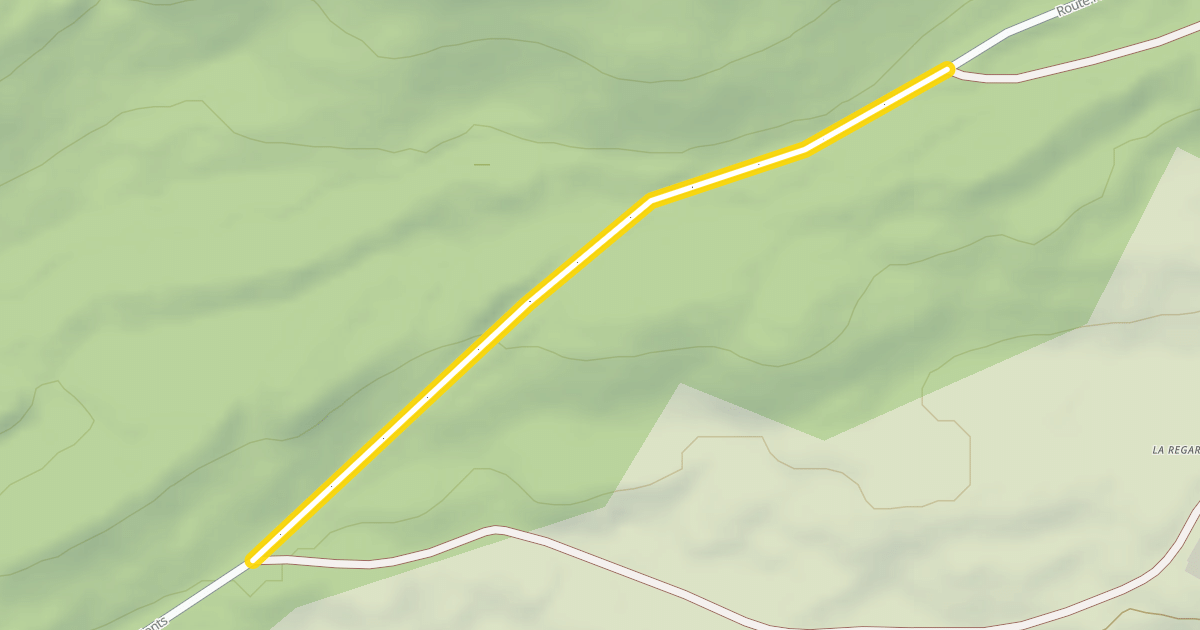 Map preview of Route Forestière des Forêts Monts