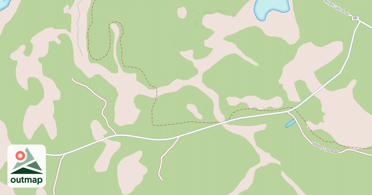 Map of HICKORY LANDING