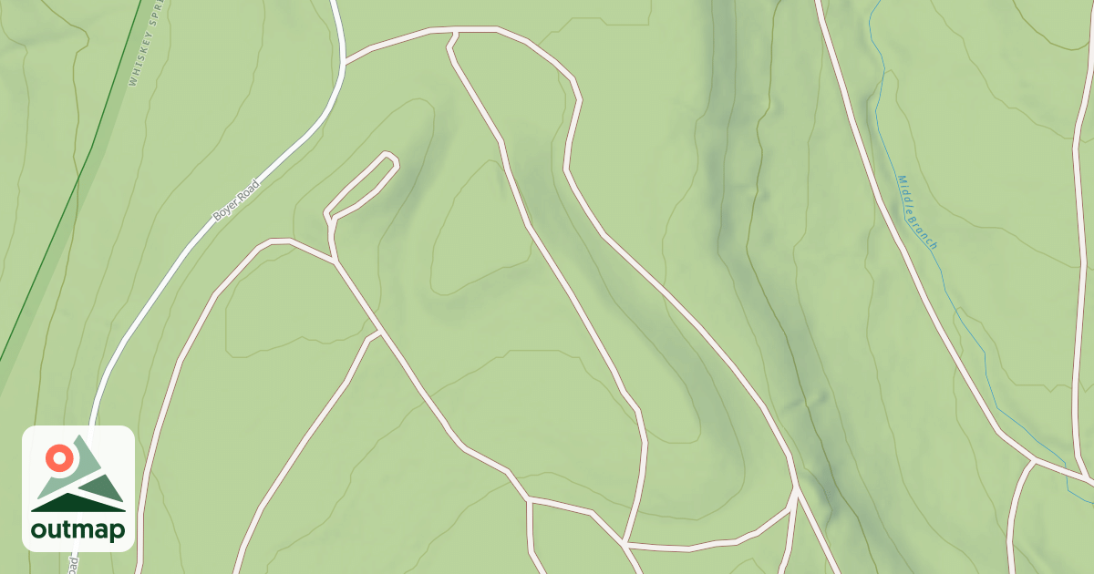 Map of Whiskey Springs Trails