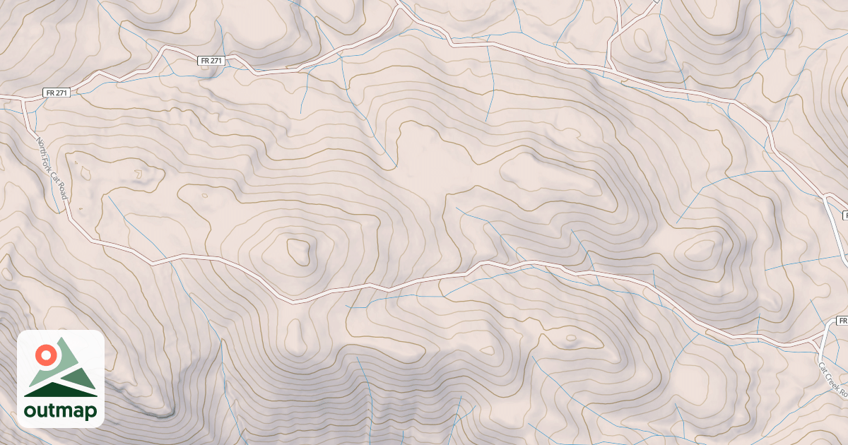 Map of NORTH FORK CAT