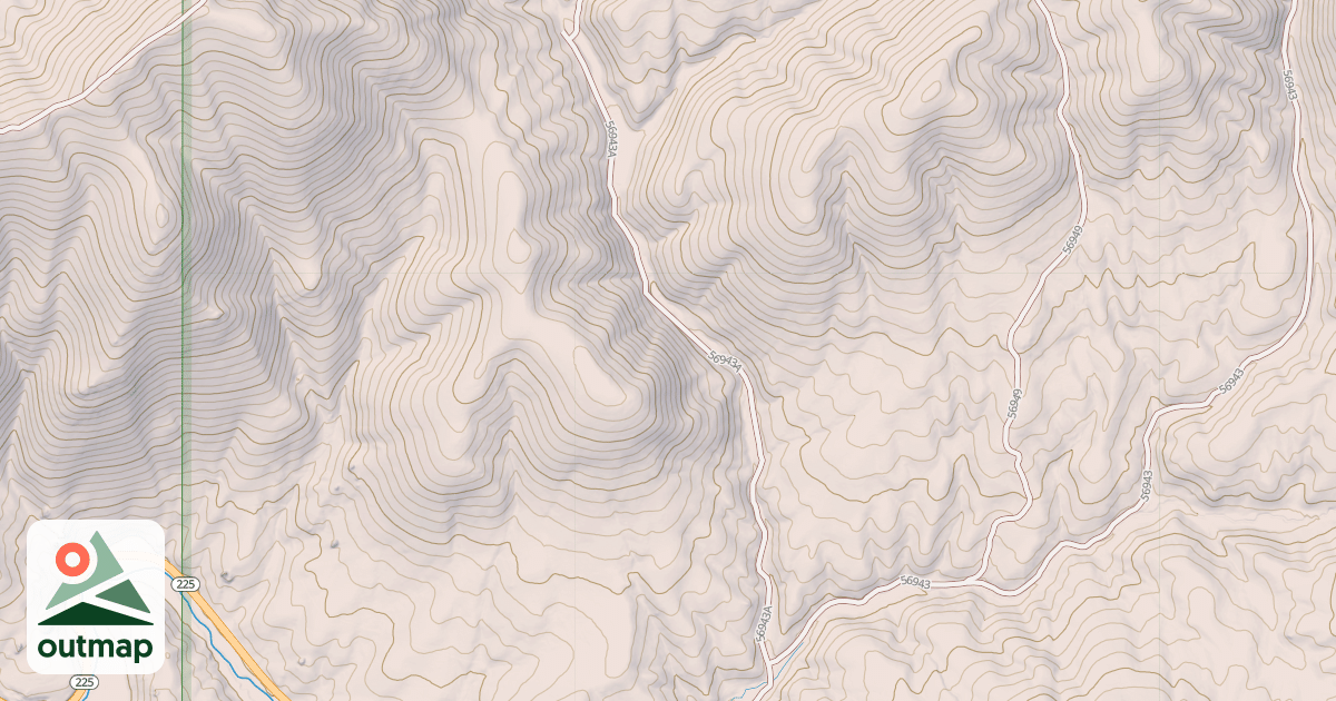 Map of BROWN'S GULCH