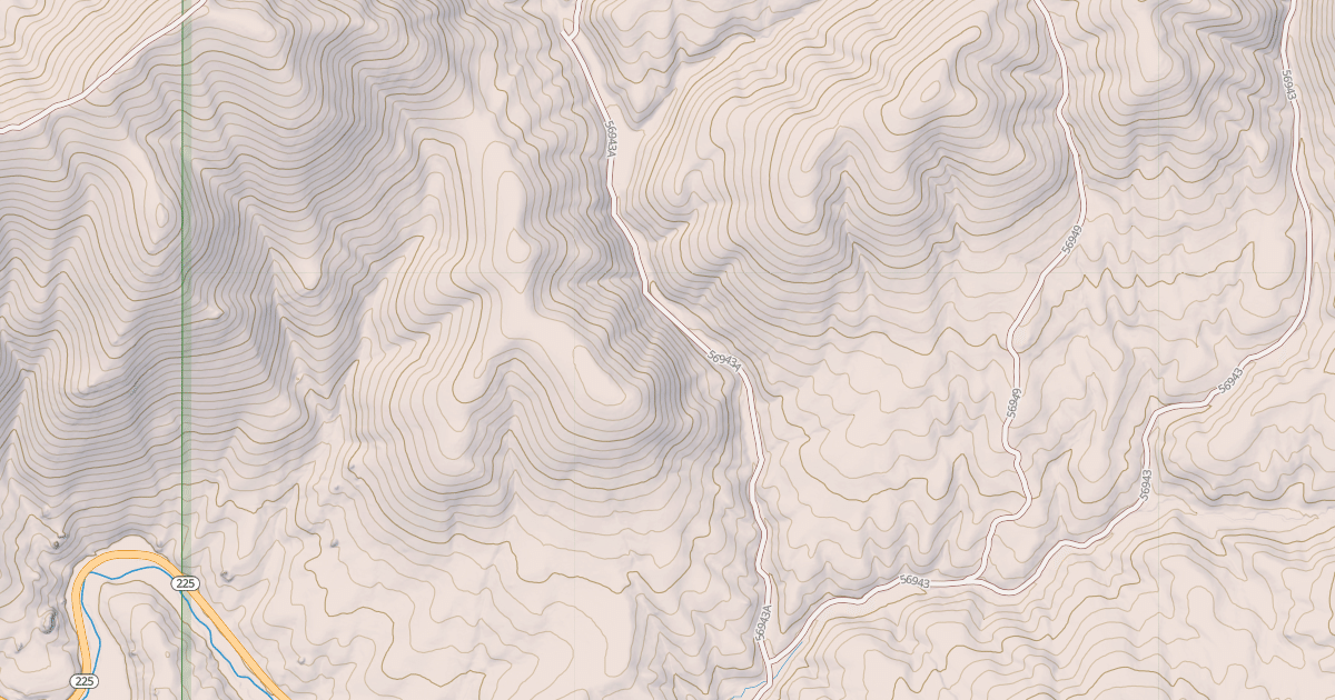 Map preview of BROWN'S GULCH
